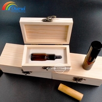 Boîte d'emballage en bois massif personnalisée avec rembourrage en mousse antichoc, logo disponible, adaptée aux cigares, aux parfums et aux montres