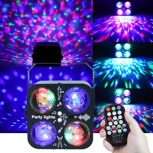 Led giai đoạn nhấp nháy đèn DJ Disco bóng ánh sáng âm thanh kích hoạt điều khiển từ xa cho Xmas Club bar bên kỳ nghỉ giáng sinh đèn - Product Image 2