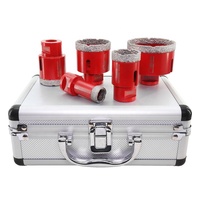 Kit de forets diamantés M14 brasés sous vide 20+35+40+50+68mm pour la découpe de carreaux et le perçage – Ensemble de forets à noyau diamanté