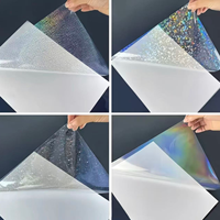 Vente directe d'usine - Film de laminage à froid holographique A4/A3 - Feuilles de laminage holographiques autocollantes pour l'artisanat et les photos