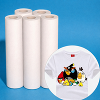 Papier de transfert par sublimation 29gsm-100gsm pour vêtements et textiles, pâte vierge de haute qualité en rouleau, largeur personnalisable.
