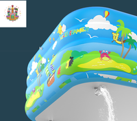 Piscine rectangulaire gonflable en PVC épaissi et durable NOVA pour l'été, vente en gros d'usine, pour la famille