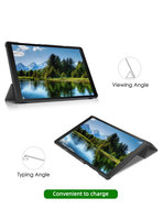 Coolsonic pour iPad Mini 6/7 8,3 pouces, nouvelle conception, étui pour tablette en cuir PU magnétique avec doublure en microfibre, fonction de réveil et de mise en veille automatique, couverture pliable