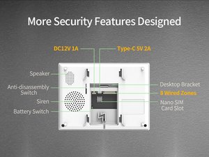 CMS nhà xâm nhập Báo động Hệ thống an ninh 4G/Wifi/<span class=keywords><strong>Ethernet</strong></span> Sia mqtt giao thức không dây cho an ninh nhà - Product Image 5