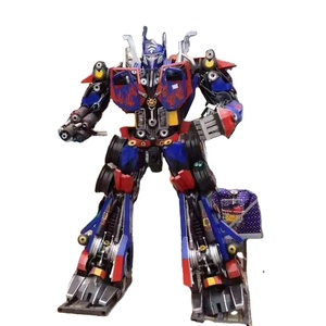 Statue de <span class=keywords><strong>robot</strong></span> en métal réaliste de grande taille pour l'extérieur, en acier inoxydable, sculptures de robots en métal, aménagement paysager, statue de <span class=keywords><strong>robot</strong></span> pour parc d'attractions - Product Image 1
