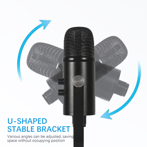 Microphone à condensateur USB professionnel pour ordinateur de bureau avec suppression du bruit, léger et portable pour les conférences et l'utilisation en <span class=keywords><strong>studio</strong></span> YR13 - Product Image 4