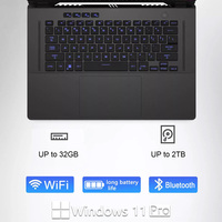 Ordinateur portable de jeu IPS de 16 pouces avec processeur Intel Core I7 RTX 4060 jusqu'à 32 Go de RAM DDR4, SSD de 2 To, système d'exploitation Windows 11, nouveau boîtier en aluminium