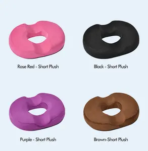 Factory Donut Seat Cushion Pillow Memory Foam Relieves Tailbone Pressure Hemorrhoid Memory Foam Donut Seat Cushion For Pressure