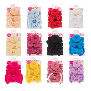 Tracy e Herry 3 pz/set Colorato Dell'arco Delle Ragazze Hairband Set Nastro Elastico Del Bambino Copricapo Bambini <span class=keywords><strong>Fascia</strong></span> Dei <span class=keywords><strong>Capelli</strong></span> Della Ragazza Bow Knot - Product Image 5