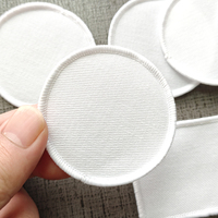 Patchs thermocollants vierges en tissu tissé pour sublimation, personnalisables avec logo, pour vêtements et chapeaux, vente en gros fabricant