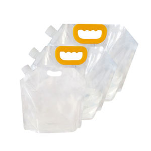 Sac à bière personnalisé 1,5 L avec poignée, sacs d'emballage rectangulaires en PETPAPE pour le stockage des aliments et de la bière - Product Image 3