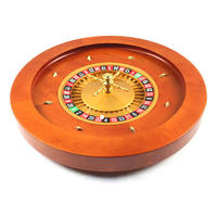 Roue de roulette professionnelle de 18 pouces de haute qualité, accessoires de casino manuels, bois massif, Amérique, Europe, 0 00
