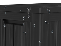 Vente en gros de boîtes de rangement extérieures en plastique de 72 GALLONS (270 L) pour terrasse, pour approvisionnement en vrac