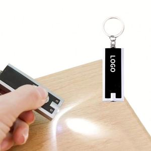 Custom Logo <b>LED</b> Keychain Print <b>Name</b> Promotional Gifts Plastic Flashlight Key Chain for Business - Product Image 2