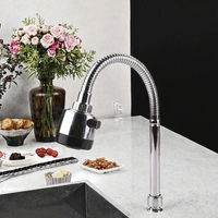 Robinet de cuisine moderne classique à eau froide avec poignée en acier, monotrou, rotatif, à valve céramique verticale pour les marchés d'Asie du Sud-Est