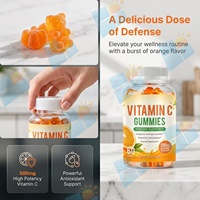 Gommes à mâcher à la vitamine C haute puissance 500 mg par portion, saveur orange, soutien immunitaire, 60 gommes, formule personnalisée, fournisseur