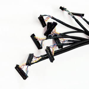 LVDS 30-Pin PVC-Mantel Verzinnter Kupferleiter Vergoldetes Elektronisches LCD-Panel Kabelbaum - Product Image 1