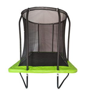JINGYI Filet de sécurité pour <span class=keywords><strong>trampoline</strong></span> familial, rectangulaire durable et écologique, doux et résistant aux intempéries, 10x7 pieds - Product Image 2