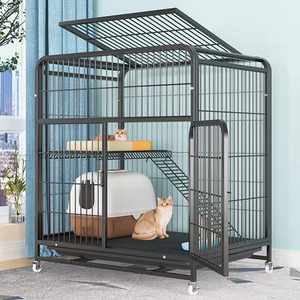 Jaula de Lujo para Gatos al por Mayor, Villa Interior para Mascotas con Cama Acogedora y Refugio - Product Image 2