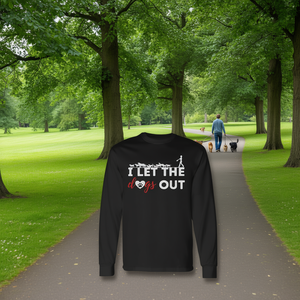 I Let The <b>Dogs</b> Out <b>Dog</b> Walker Long Sleeve T-Shirt Pet <b>Owner</b> <b>Gift</b> - Product Image 3