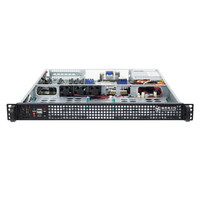 Châssis de serveur 1U Top1U550, profondeur 550 mm, pour cartes mères 12x10,5 pouces ou moins, 4 disques durs mécaniques 3,5 pouces, alimentation 1U