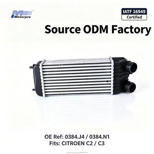 <span class=keywords><strong>Intercooler</strong></span> OE 0384.J4 0384.N1 pour Citroën C2 <span class=keywords><strong>C3</strong></span>, pièce de rechange d'usine ODM, refroidisseur d'air 30368, 300x147x80mm - Product Image 1