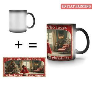 Frosted Black 11oz <b>Ceramic</b> Heat Sensitive Magic Mug Birthday Anniversary Surprise <b>Cup</b> - Product Image 4
