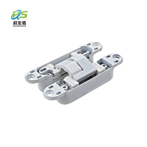 23x115mm Zinc 180 Degree Concealed Hinge Oem&odm Black 3d Adjustable 40kg Silent Door for Wooden Bld-g115 180 Degree Opening - Product Image 1