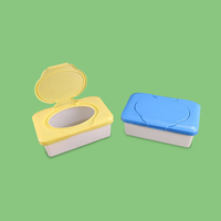 Fabricant chinois, récipient à lingettes en plastique avec couvercle rabattable, support de distributeur de lingettes humides pour boîte de lingettes pour bébé