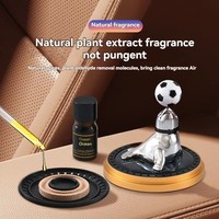 Diffuseur d'aromathérapie de voiture haut de gamme créatif, désodorisant solaire rotatif pour tableau de bord, décoration de voiture