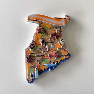 Quà lưu niệm du lịch Mỹ Quà Tặng Tay Bản đồ thành phố ba chiều từ nhựa tủ lạnh Gậy trang trí nhà kỷ niệm - Product Image 5