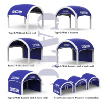 Carpa Inflable en Forma de N, Resistente al Agua y a los Rayos UV, para Eventos, CATC |   Estación de Postres, Refugio Personalizado con Impresión para Marketing al Aire Libre