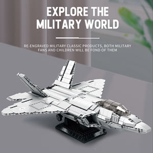 Reobrix 33020 F22 Jet Aircraft <span class=keywords><strong>Fighter</strong></span> Modèle Blocs de construction Ensemble de jouets de construction - Product Image 6