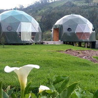 Dôme de glamping de luxe de 6 m avec couche isolante pour hôtel et complexe forestier