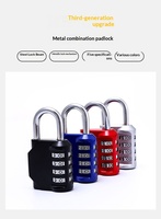 Cadenas à combinaison numérique carré robuste avec logo personnalisé, code à 4 chiffres, étanche, pour la sécurité, idéal pour la salle de sport