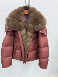 OFTBUY 2025 – Nouvelle Parka <span class=keywords><strong>d</strong></span>'hiver de luxe pour femme, en <span class=keywords><strong>duvet</strong></span> <span class=keywords><strong>d</strong></span>'<span class=keywords><strong>oie</strong></span>, avec capuche en fourrure de renard naturelle, épaisse, chaude, imperméable et ceinturée - Product Image 5