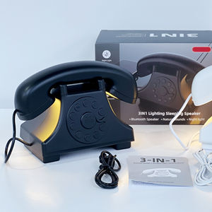 Mesin relaksasi kebisingan putih Retro, lampu malam desain telepon Vintage, alat bantu tidur & dekorasi samping tempat tidur dekorasi kamar tidur - Product Image 1