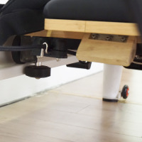 Équipement de studio de haute qualité MJD-M102A Reformer Pilates en aluminium avec chariot en chêne blanc
