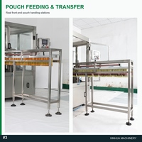 Machine automatique de remplissage et de bouchage de sachets à bec verseur pour jus, boissons, lait, sauces et détergents