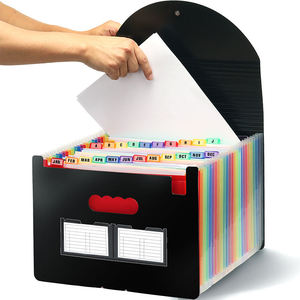 Cartella Portadocumenti a 24 Tasche Arcobaleno, Organizzatore Pieghevole per Documenti Scolastici, Fiscali e Report, Archivio Accordion - Product Image 3