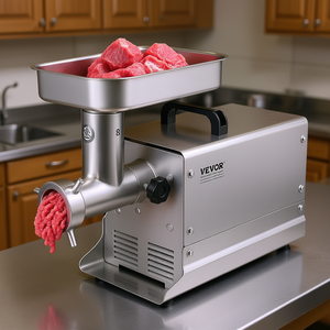 Hachoir à viande électrique commercial Vevor 7 lb/min, machine à saucisses, robot culinaire de cuisine - Product Image 2