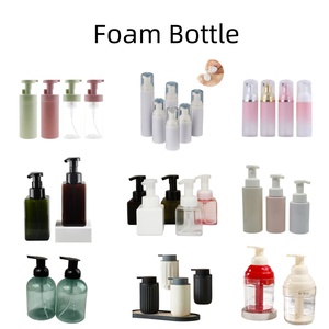 Flacon pompe airless PET 100ml 200ml 250ml 300ml 350ml 500ml pour produits de beauté, distributeur de liquide, pompe <span class=keywords><strong>mousse</strong></span>, nettoyant visage et cils, <span class=keywords><strong>mousse</strong></span> - Product Image 2