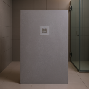 Plato de Ducha Rectangular Serenity 100 x 120 cm Gris 7035 - Product Image 3