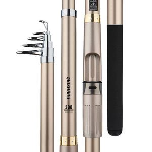 <span class=keywords><strong>Canne</strong></span> à pêche de surfcasting courte 2,1m-3,6m pour la pêche en eau douce (lac, ruisseau) avec poignée en EVA – Spécies cibles : bar, carpe - Product Image 1