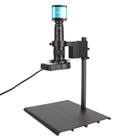 Microscopio Digital Monocular con Cámara Electrónica 180X, Herramientas Profesionales de Reparación de Teléfonos y Soldadura, Luz LED de Anillo USB