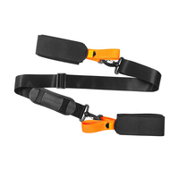 Sangles de ski personnalisées en usine, de haute qualité, antidérapantes, bande élastique, ondulation en silicone, sangle en polyester