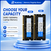 Module de mémoire RAM pour ordinateur portable RuiChu DDR3 4 Go 8 Go 1600 MHz ECC PC3-12800 240 broches SODIMM 1,35 V basse tension pour mise à niveau