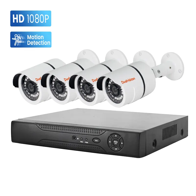 1080P IR night vision 4 channel surveillance camera 4ch AHD DVR kit P2P motion detection H.264 2mp security cctv camera with dvr