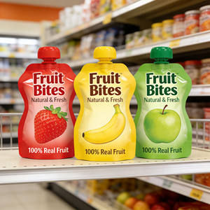 Pochettes à bec verseur personnalisées <span class=keywords><strong>de</strong></span> qualité alimentaire, anti-fuite, pour jus et boissons liquides aux fruits - Product Image 6