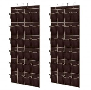 Customizable Wall <b>Storage</b> Over the Door Shoe Organizer Foldable Design for <b>Narrow</b> Closets for Wardrobe Use and Clothing <b>Storage</b> - Product Image 2
